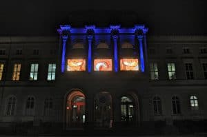 Außenfassade des Staatl. Museums Karlsruhe, V.Griener (SMNK)