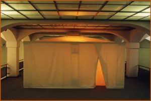 Accessible Space-soundBody "Sonic Tent" ("Klangzelt") Städtische Galerie Rastatt, February 11th - March 29th 1998